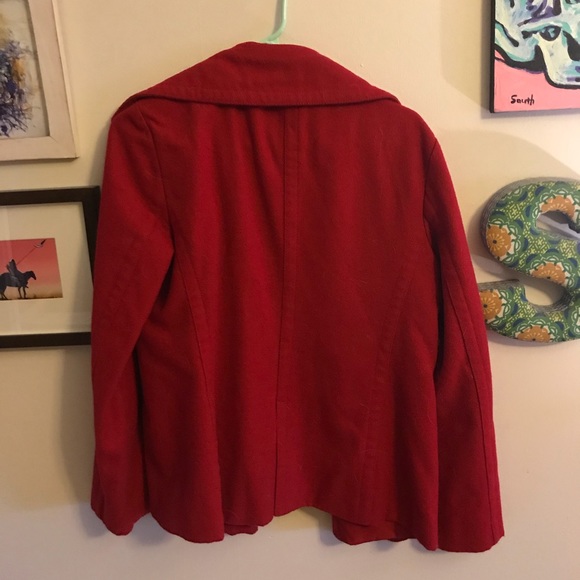 Gap Red pea coat - Picture 2 of 3